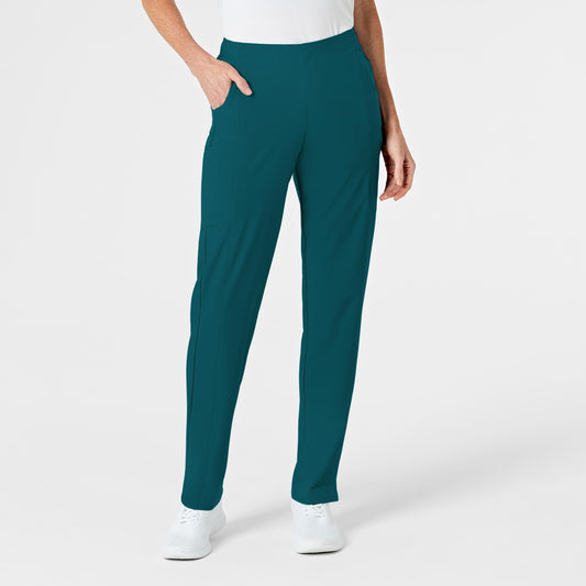 W123 Women's Flat Front Cargo Scrub Pant