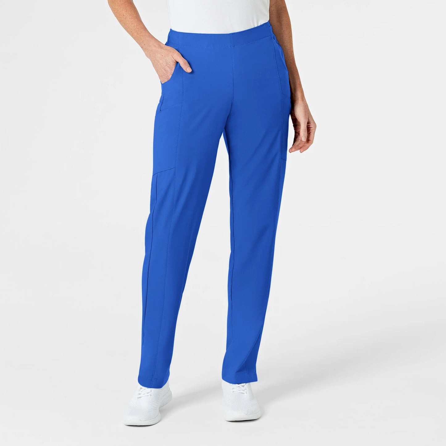 W123 Women's Flat Front Cargo Scrub Pant