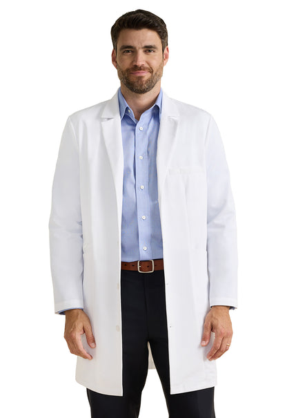 HH Lawrence Men's 37' Lab Coat In White